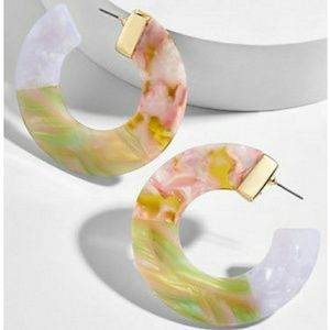 BOGO Free!💥 Boho Tortoise Shell & Acrylic Hoops